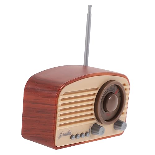 ZUNOXAZ Retro Radio Modell Vintage Stil Figurine Kleines Radio Deko für Puppenhaus Restaurant und Bar Praktische Plastik Statue Kreatives DIY ZUNOXAZ Retro Radio Modell Vintage Stil Figurine Kleines Radio Deko für Puppenhaus Restaurant und Bar Praktische Plastik Statue Kreatives DIY von ZUNOXAZ