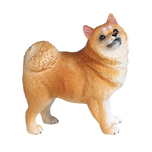 ZUNOXAZ Samoyed Hund Modell Realistisches Tier aus Kunststoff Niedliche Hund Figur für Deko für Zuhause Handgefertigte Details Animiert die Fantasie von ZUNOXAZ