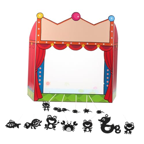 ZUNOXAZ Schattenpuppen Bastelset mit Bühne für Kreatives Puppentheater DIY Handpuppen Kit Fördert Teamwork und Kulturelle Bildung Geeignet für Kindergarten und Familien Spielspaß ZUNOXAZ Schattenpuppen Bastelset mit Bühne für Kreatives Puppentheater DIY Handpuppen Kit Fördert Teamwork und Kulturelle Bildung Geeignet für Kindergarten und Familien Spielspaß von ZUNOXAZ