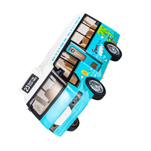 ZUNOXAZ Schulbus aus Hochwertigem Abs Realistisches Busmodell mit Licht und Sound Leicht und Handlich für Jungen und Mädchen als und Reisespielzeug in Blau ZUNOXAZ Schulbus aus Hochwertigem Abs Realistisches Busmodell mit Licht und Sound Leicht und Handlich für Jungen und Mädchen als und Reisespielzeug in Blau von ZUNOXAZ
