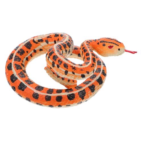 ZUNOXAZ Simuliertes Schlangenmodell Realistisches Reptil Ornament aus Hochwertigem Kunststoff Fein Verarbeitet Dekorativ für Kinderzimmer Schreibtisch Geeignet für Fasching Halloween von ZUNOXAZ