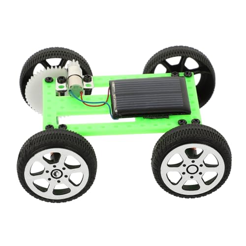 ZUNOXAZ Solar Auto Bausatz DIY Solarfahrzeug Modell Bausatz Wissenschaftliches Experiment Lernspielzeug für Handwerk und Technik Einfach Zusammenzubauen Grün Pädagogisch und Stabil von ZUNOXAZ