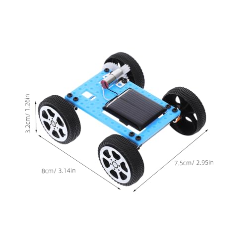 ZUNOXAZ Solar Bausatz DIY Solarauto Modellbausatz zum Zusammenbauen Pädagogisches Konstruktionsspielzeug für Handlungsfähigkeit und Wissenschaftsexperimente Blau Stem Lernhilfe von ZUNOXAZ