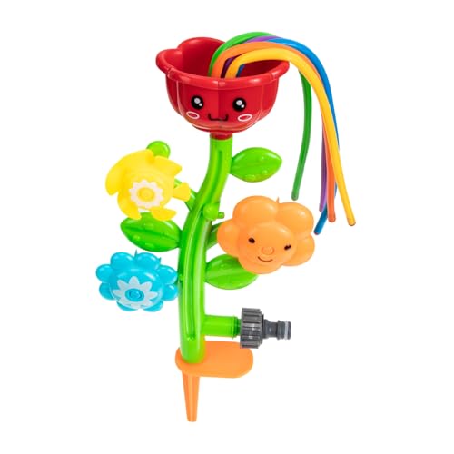ZUNOXAZ Sprinkler für Buntes Wasserspielzeug Outdoor Sommerliches Planschbecken Spritzspaß Blumenform Kinderbad für Kleinkinder Garten von ZUNOXAZ