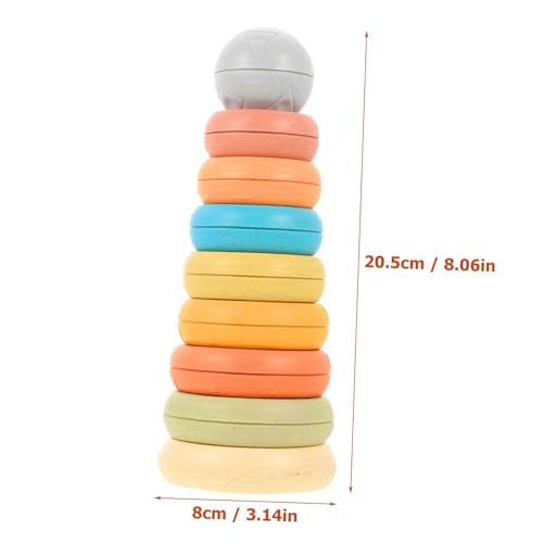ZUNOXAZ Stapelbares Silikon Ring Kleinkinder Buntes Lernspielzeug zur Feinmotorikförderung Fördert Farberkennung Hand Auge koordination und Frühkindliche Entwicklung Geschenk für Ab Jahr ZUNOXAZ Stapelbares Silikon Ring Kleinkinder Buntes Lernspielzeug zur Feinmotorikförderung Fördert Farberkennung Hand Auge koordination und Frühkindliche Entwicklung Geschenk für Ab Jahr von ZUNOXAZ