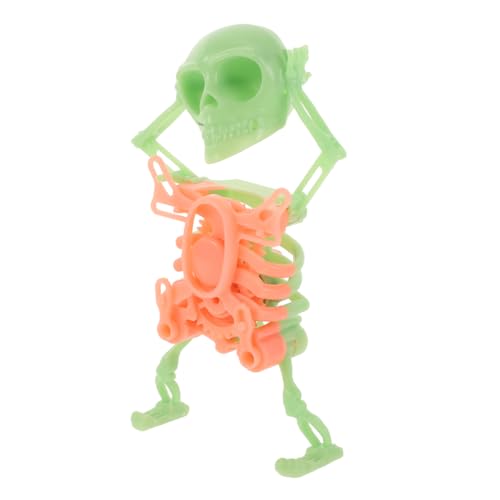 ZUNOXAZ Tanzendes Skelett mit Aufziehmechanismus Gedruckte Halloween Dekoration für Schreibtisch Geburtstagsgeschenk Grüne Farbgebung Interaktive Figur für Heim und Auto von ZUNOXAZ