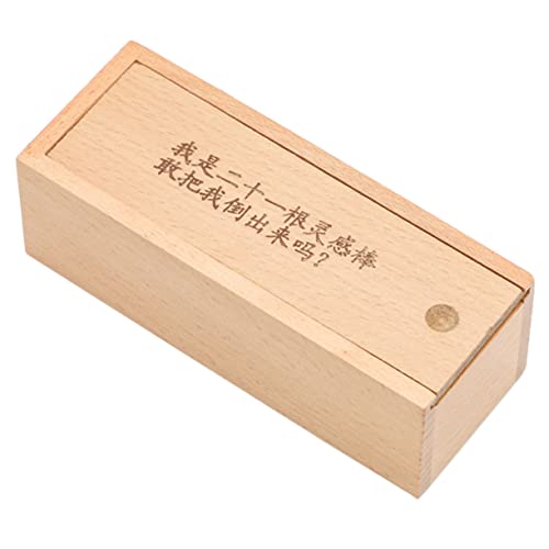 ZUNOXAZ Teiliger Holz Brain Teaser Puzzle Box Intellektuelles Lernspielzeug für Erwachsene Fördert Geduld Denken und Hand Auge koordination Pädagogisch Ab Jahren Geeignet von ZUNOXAZ