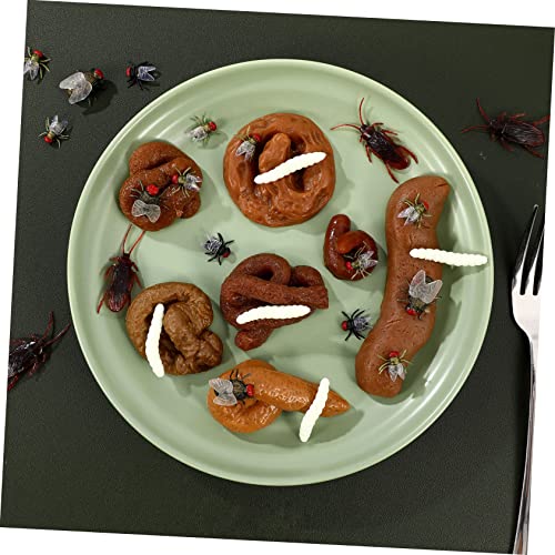 ZUNOXAZ Teiliges Fake Poop mit Realistischen Fake Maggots und Insekten Langlebige Scherzartikel für April Fools Day Halloween Partyspaß und Heimdekoration ZUNOXAZ Teiliges Fake Poop mit Realistischen Fake Maggots und Insekten Langlebige Scherzartikel für April Fools Day Halloween Partyspaß und Heimdekoration von ZUNOXAZ