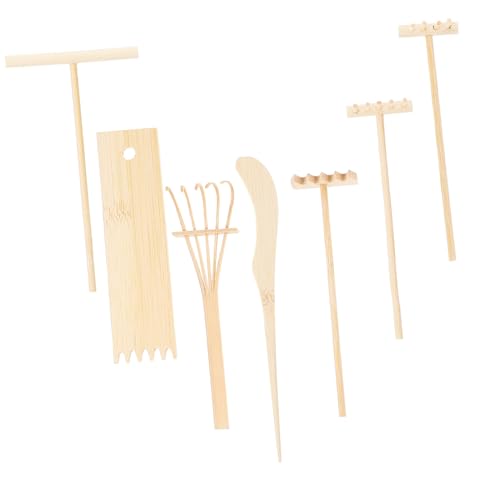 ZUNOXAZ Teiliges Miniatur Sandspielzeug aus Bambus Kleine Dekorative Desktop Micro Rechen Meditatives DIY Werkzeug für Wohn Arbeitsbereiche Entspannende Zen Dekoration ZUNOXAZ Teiliges Miniatur Sandspielzeug aus Bambus Kleine Dekorative Desktop Micro Rechen Meditatives DIY Werkzeug für Wohn Arbeitsbereiche Entspannende Zen Dekoration von ZUNOXAZ