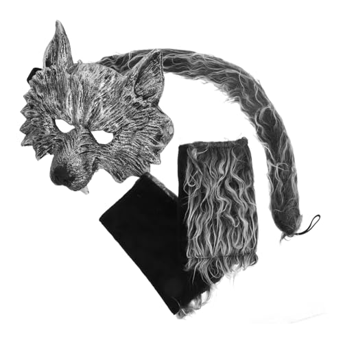 ZUNOXAZ Teiliges Wolf Cosplay Kostüm mit Silberner Maske Handschuhen und Vielseitiges Tierkostüm für Halloween Karneval Rollenspiele und Partys Bequem und Langlebig ZUNOXAZ Teiliges Wolf Cosplay Kostüm mit Silberner Maske Handschuhen und Vielseitiges Tierkostüm für Halloween Karneval Rollenspiele und Partys Bequem und Langlebig von ZUNOXAZ