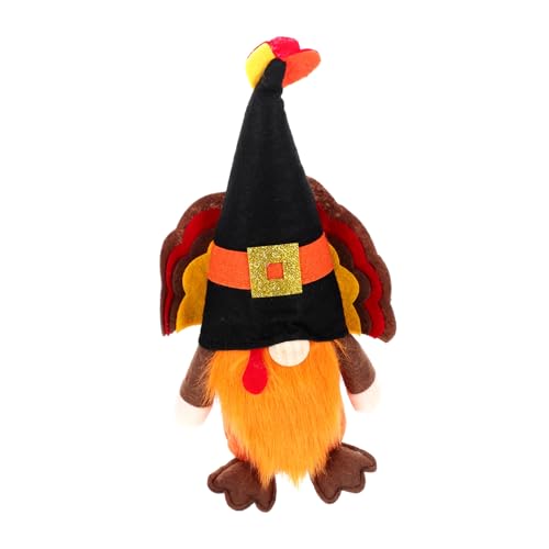 ZUNOXAZ Thanksgiving Puppe Dekoration Kuschelweiches Stofftier für Herbstfest Hochzeit Neujahr Gemütliche Wohnaccessoires von ZUNOXAZ
