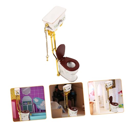 ZUNOXAZ Toilette für Puppenhäuser Dekorative Toilette für DIY Häuser und Landschaftsdekoration Perfektes Puppenhaus Zubehör und Möbel für Kreative Bastelprojekte ZUNOXAZ Toilette für Puppenhäuser Dekorative Toilette für DIY Häuser und Landschaftsdekoration Perfektes Puppenhaus Zubehör und Möbel für Kreative Bastelprojekte von ZUNOXAZ