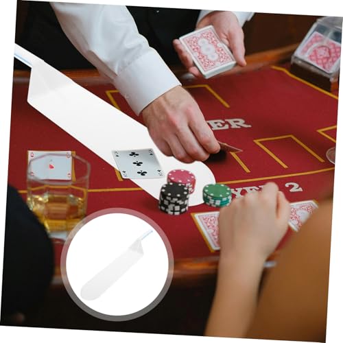 ZUNOXAZ Tragbare Kartenschaufel aus Kunststoff Wiederverwendbarer Dealer für Desktop Spiele Leicht Glatte Oberfläche Praktische Poker Bridge kartenverteilung für Professionelle von ZUNOXAZ