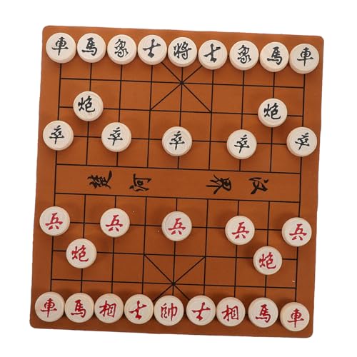 ZUNOXAZ Tragbares Großes Chinesisches Schachspiel aus Holz mit Klappbarem Brett und Figuren Kreatives Storytime Spiel für Anfänger und Lehrer für Reisen und Strategisches Denken von ZUNOXAZ