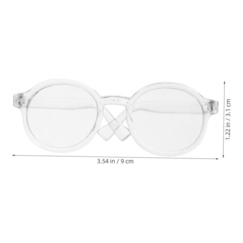 ZUNOXAZ Transparente Mini Puppenbrille Kunststoff Brillengestell für Puppen Dekorative Brille Puppenzubehör Modische Accessoires für Puppen Dress up und DIY ZUNOXAZ Transparente Mini Puppenbrille Kunststoff Brillengestell für Puppen Dekorative Brille Puppenzubehör Modische Accessoires für Puppen Dress up und DIY von ZUNOXAZ
