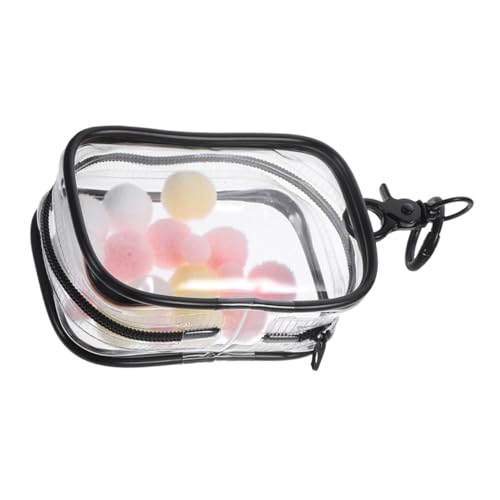 ZUNOXAZ Transparente PVC Puppen Aufbewahrungstasche Mini mit Haken Strapazierfähiger Wasserdichter Kleiner Beutel zur Aufbewahrung und Präsentation von Puppen und Zubehör Tragbar und von ZUNOXAZ