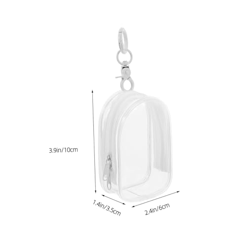 ZUNOXAZ Transparente PVC Puppen Aufbewahrungstasche mit Schlüsselanhänger Robuste Display Tasche Vielseitige Organizer Tasche für Accessoires ZUNOXAZ Transparente PVC Puppen Aufbewahrungstasche mit Schlüsselanhänger Robuste Display Tasche Vielseitige Organizer Tasche für Accessoires von ZUNOXAZ