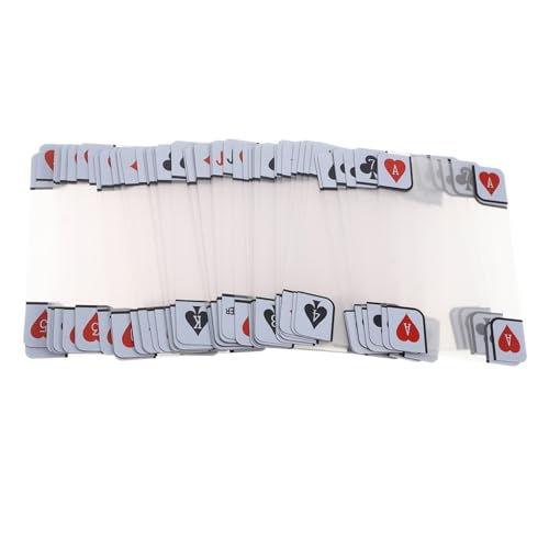 ZUNOXAZ Transparente wasserdichte Kunststoff-pokerkarten mit Matter Oberfläche Robuste Strapazierfähige Spielkarten für Reisen Partys und Anti-Cheat-tischspiele von ZUNOXAZ