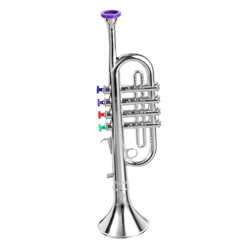 ZUNOXAZ Trompete mit Klarem Kreatives Musikinstrument Lernspielzeug für Mädchen Party zur Musikalischen und Spielerischen Entwicklung von ZUNOXAZ