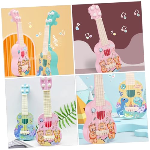 ZUNOXAZ Ukulele Junge Mädchen Musikinstrument Nachbildung Sicher Bunte Mini Gitarre Geschenk Dekoration für Mädchen Jungen Musikalische Früherziehung von ZUNOXAZ