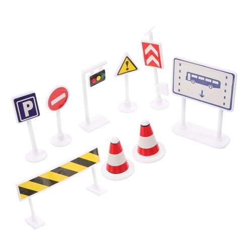 ZUNOXAZ Verkehrszeichen Spielset aus Kunststoff Miniatur Straßenverkehrszeichen mit Realistischer Gestaltung Farbenfrohe Lernspielzeuge für Frühe Verkehrserziehung und Kreative ZUNOXAZ Verkehrszeichen Spielset aus Kunststoff Miniatur Straßenverkehrszeichen mit Realistischer Gestaltung Farbenfrohe Lernspielzeuge für Frühe Verkehrserziehung und Kreative von ZUNOXAZ