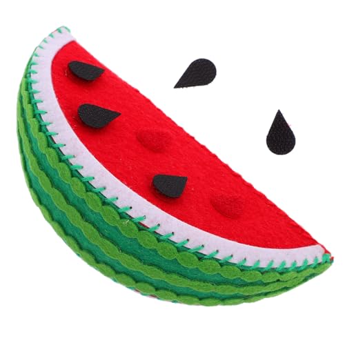 ZUNOXAZ Wassermelonen-Filzspielzeug kinderspielzeug Weiches Filz vorgeben wackelig Wassermelonen-Requisite für Bildungsspielzeug gefühlt ZUNOXAZ Wassermelonen-Filzspielzeug kinderspielzeug Weiches Filz vorgeben wackelig Wassermelonen-Requisite für Bildungsspielzeug gefühlt von ZUNOXAZ