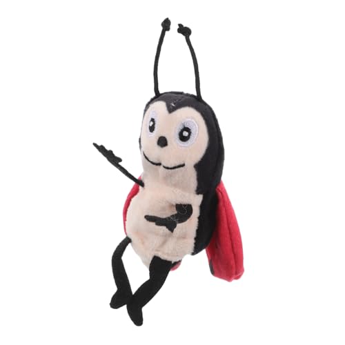 ZUNOXAZ Weiche Realistische Marienkäfer Fingerpuppe aus Plüsch Interaktives Lernspielzeug für Kleinkinder Entspannend für Kreative Erzählungen und Rollenspiele im Kindergarten von ZUNOXAZ