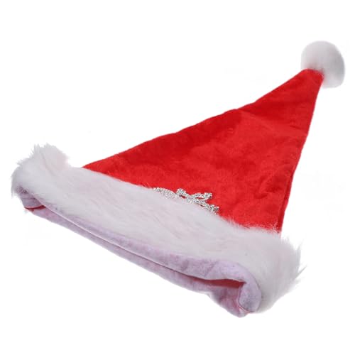 ZUNOXAZ Weihnachtsmütze Unisex Plüsch Santa Nikolausmütze Rote Festliche Kopfbedeckung Für Weihnachtsfeier Büro Schule Familie Neujahr Party ZUNOXAZ Weihnachtsmütze Unisex Plüsch Santa Nikolausmütze Rote Festliche Kopfbedeckung Für Weihnachtsfeier Büro Schule Familie Neujahr Party von ZUNOXAZ