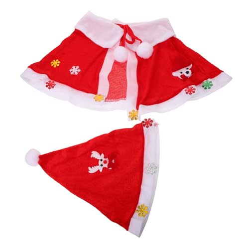 ZUNOXAZ Weihnachtsumhang Samt Cape mit Kapuze und Santa Hut Rotes Weiches Cosplay Kostüm für Winterfest Bühnenauftritte und Weihnachtsfeiern Einteiliges Warmes Umhangset ZUNOXAZ Weihnachtsumhang Samt Cape mit Kapuze und Santa Hut Rotes Weiches Cosplay Kostüm für Winterfest Bühnenauftritte und Weihnachtsfeiern Einteiliges Warmes Umhangset von ZUNOXAZ