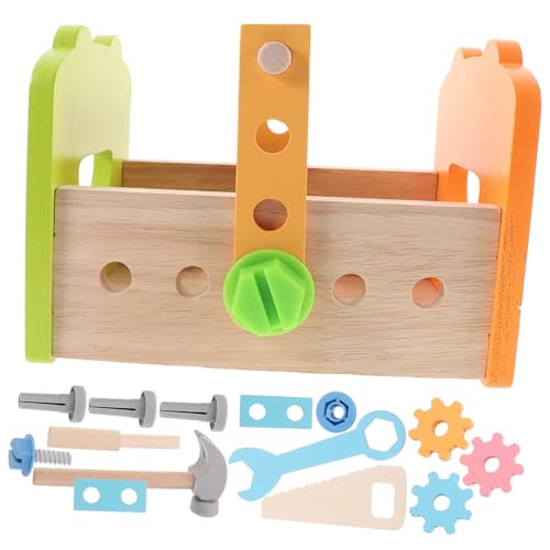 ZUNOXAZ Werkzeugkasten Holzspielzeug Set Pädagogisches Interaktives Lernspielzeug für Kleinkinder Kreatives Bastelset Feinmotorik und Kognitiven Fähigkeiten Leicht und Handlich für ZUNOXAZ Werkzeugkasten Holzspielzeug Set Pädagogisches Interaktives Lernspielzeug für Kleinkinder Kreatives Bastelset Feinmotorik und Kognitiven Fähigkeiten Leicht und Handlich für von ZUNOXAZ