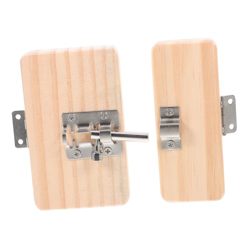 ZUNOXAZ Zubehör für Busy-Board-Türverriegelungen Kleinkind beschäftigt holzspielzeug Lernspielzeug Interaktives Busy Board Besetztes Brett mit Türriegel aus Holz Eisen von ZUNOXAZ