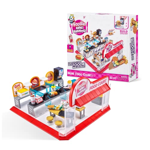 Mini Brands Mini Food Court Playset by ZURU, with 32 Pieces to Build + 1 Exclusive Mini, Miniature Collectible Toys, Small Toy for Kids, Teens, Adults von 5 Surprise