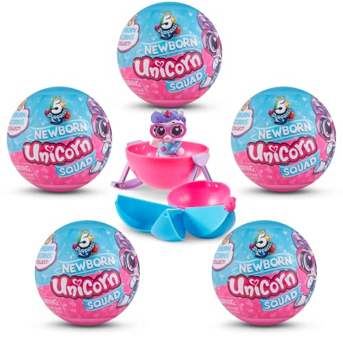 5 Surprise Newborn Unicorn Squad Serie 4 Einhorn Überraschungskapseln (5er- Pack) von 5 SURPRISE