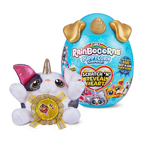 Rainbocorns Sparkle Heart Surprise Serie 3, Puppycorn Surprise, Bulldogge - Plüschtier mit 7 Überraschungen von Rainbocorns