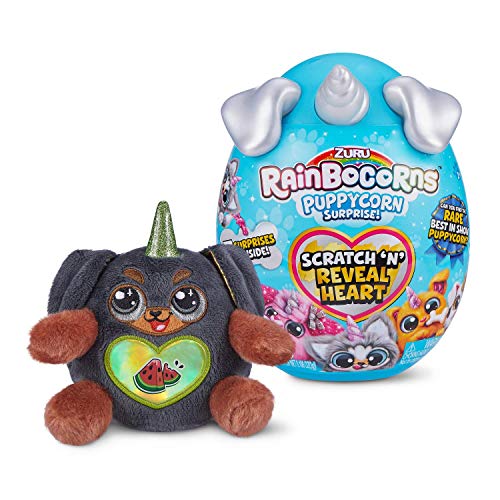Rainbocorns Sparkle Heart Surprise Serie 3, Puppycorn Surprise, Dackel - Plüschtier mit 7 Überraschungen von Rainbocorns