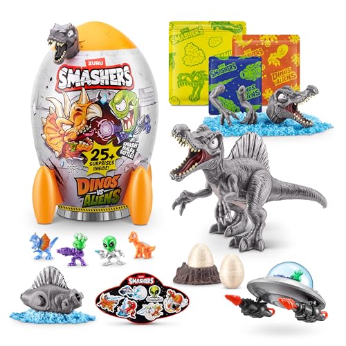 Smashers Dino vs Aliens Medium (Spinosaurus) von ZURU, aufschlagbares Spielzeug-Ei für Jungen von ZURU SMASHERS