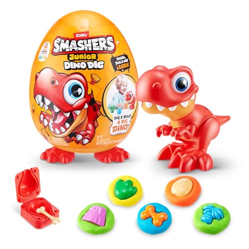 ZURU SMASHERS 74115B Large Egg, Dinosaurier Smashers Junior Dino Dig Großes Ei (T-Rex) von ZURU SMASHERS