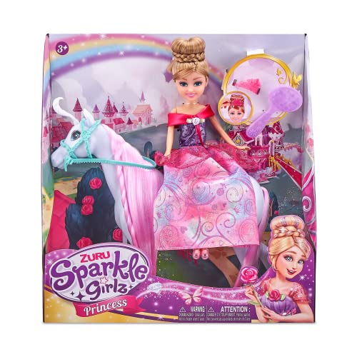 Sparkle Girlz – Prinzessinnenpuppe und Pferd, Spielset von Zuru