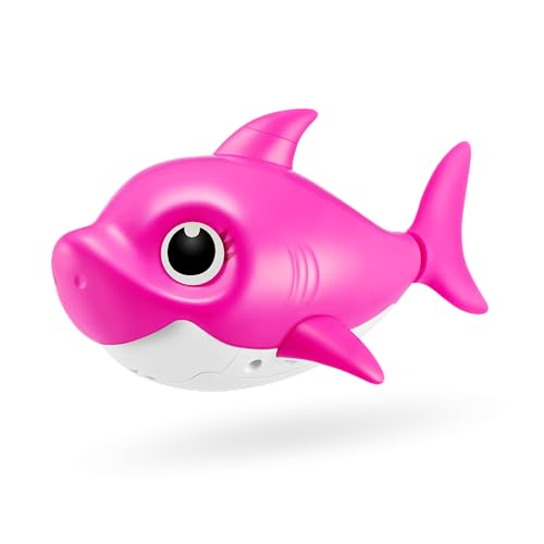 ZURU Robo Alive Junior Baby Shark Battery-Powered Sing and Swim Bath Toy by (Pink Mommy Shark) von ROBO ALIVE