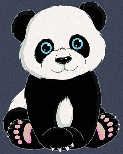 Malen nach Zahlen - PANDA 40x50 cm ohne Keilrahmen Malen nach Zahlen - PANDA 40x50 cm ohne Keilrahmen von ZUTY