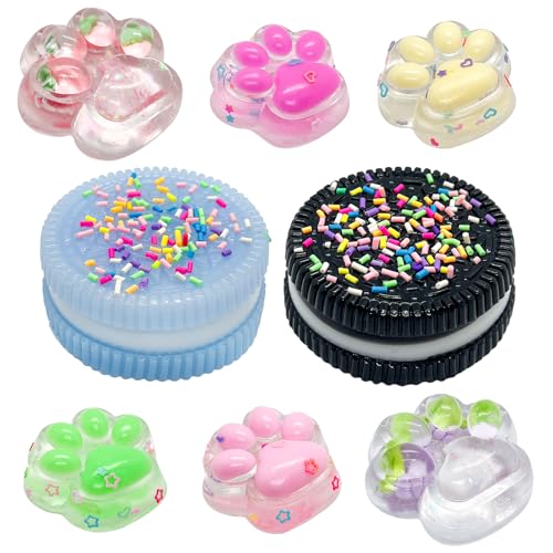 8 Stück Biscuit Stress Relief Toy und 4 Stück Squishy Katzenpfoten Mini und 2 Stück Cat Paw Squishy Stress Relief Spielzeug Sensorisches Quetschspielzeug für Kinder und Erwachsene 8 Stück Biscuit Stress Relief Toy und 4 Stück Squishy Katzenpfoten Mini und 2 Stück Cat Paw Squishy Stress Relief Spielzeug Sensorisches Quetschspielzeug für Kinder und Erwachsene von ZUYIST