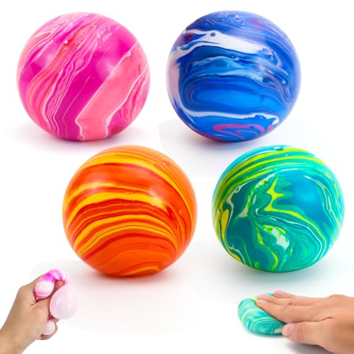 Stressball Antistressball Anti Stress Bälle Fidget Toys Knautschball Quetschball Adhs Spielzeug für Kinder Erwachsene von ZUZGO