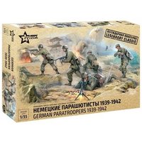 ZVEZDA 3628 1:35 WWII Figuren-Set Deutsche Fallschirmjäger von ZVEZDA