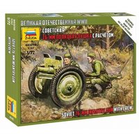 ZVEZDA 6145 1:72 Sowjetisches 76 mm Geschütz von ZVEZDA