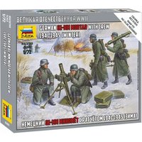 ZVEZDA 6209 1:72 Deutscher 80 mm Mörser mit Besatzung, Winteruniform ZVEZDA 6209 1:72 Deutscher 80 mm Mörser mit Besatzung, Winteruniform von ZVEZDA