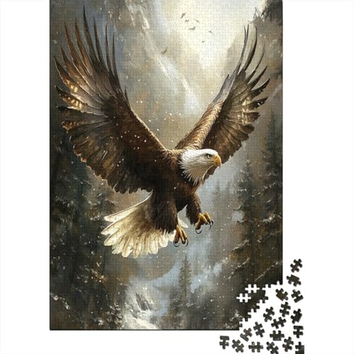 Adler Puzzlespiel 1000 Teile Für Erwachsene, Einzigartige Kunstwerke Und Vorlage - Geburtstagsgeschenk - Spaßige Puzzles Mit Überraschung Von Puzzle in A Bag Puzzel 1000pcs (75x50cm) von ZWABFOFYV