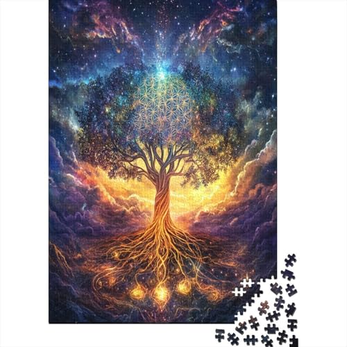 ZWABFOFYV Baum des Lebens Puzzle 1000 Teile Klassische Puzzles 1000pcs (75x50cm) für Erwachsene ab 12 Jahren von ZWABFOFYV