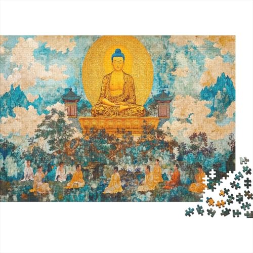 Buddha Puzzle 1000 Teile Erwachsene Puzzles Für Erwachsene Klassische Puzzles 1000 Teile Erwachsene Puzzlespiel Schwer Pädagogisches Spielzeug Erwachsene Kinder Puzzel 1000pcs (75x50cm) von ZWABFOFYV