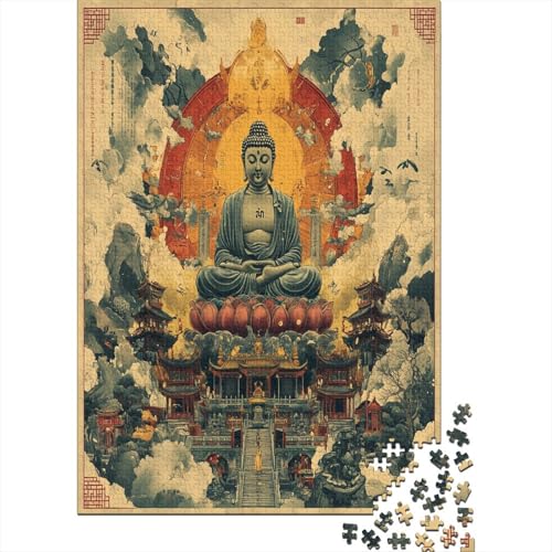 Buddha Puzzle 1000 Teile Puzzles Für Erwachsene Klassische Puzzles 1000 Teile Erwachsene Puzzlespiel Erwachsene 1000 Teile Erwachsenen Puzzlespiel Puzzel 1000pcs (75x50cm) von ZWABFOFYV