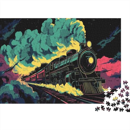 Dampfzug Puzzle 1000 Teile,Puzzle Für Erwachsene, Impossible Puzzle,Puzzle 1000 Puzzle Home DekoRatteion Puzzle,Erwachsenenpuzzle Puzzel 1000pcs (75x50cm) von ZWABFOFYV